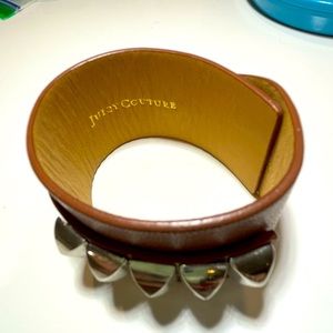 Juicy Couture leather cuff bracelet